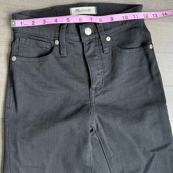 Madewell Black 9” High Rise Skinny Jeans Size 23 - Picture 4 of 9